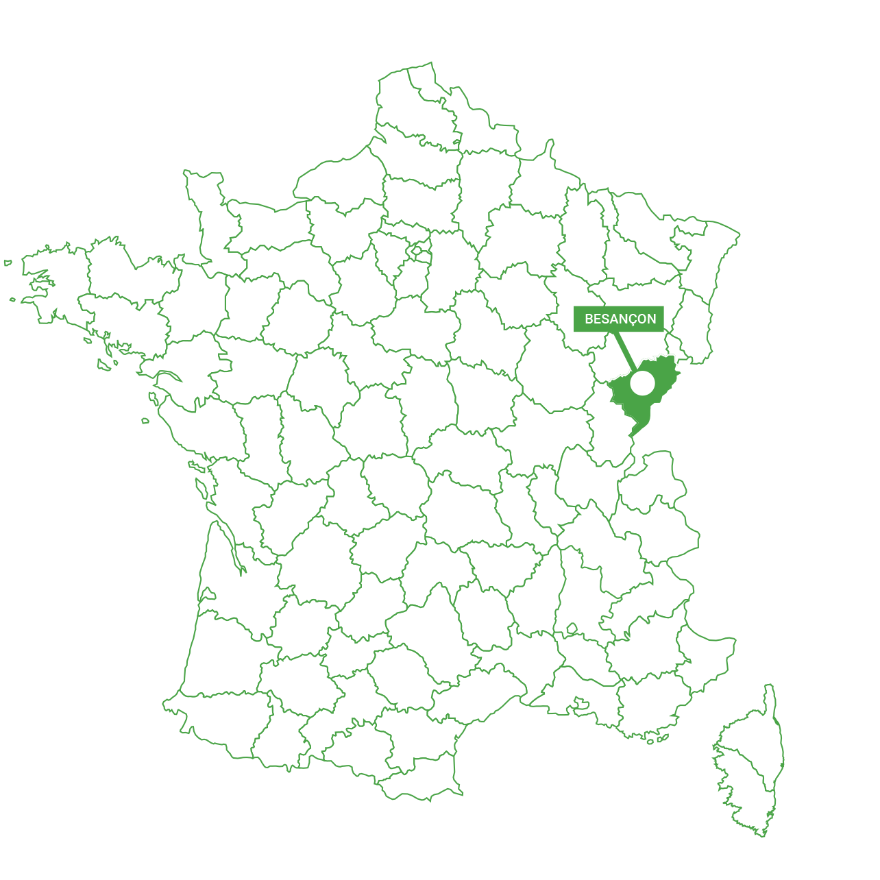 Carte de Besançon