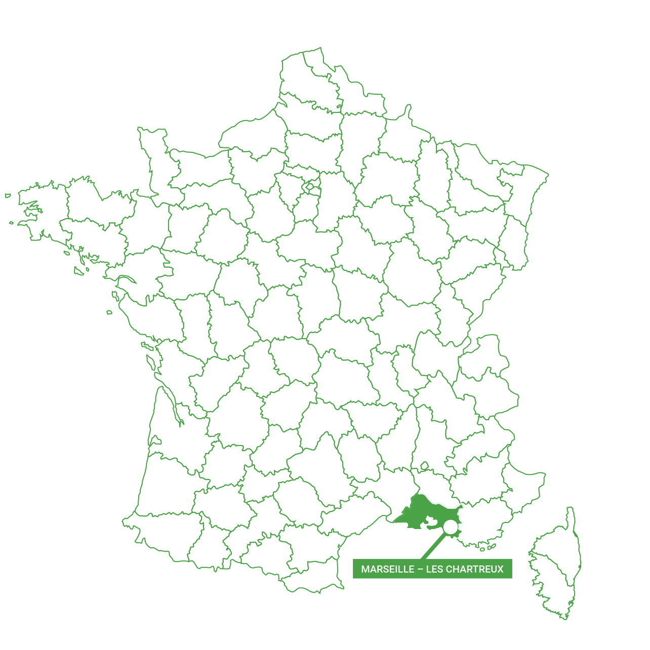 Carte de Marseille