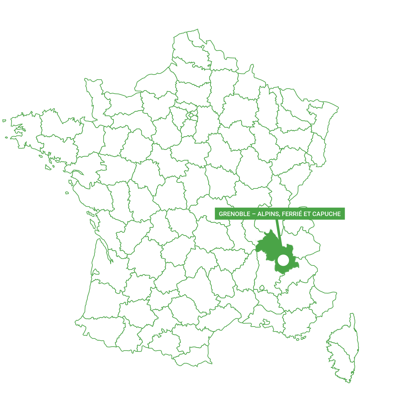 Carte de Grenoble