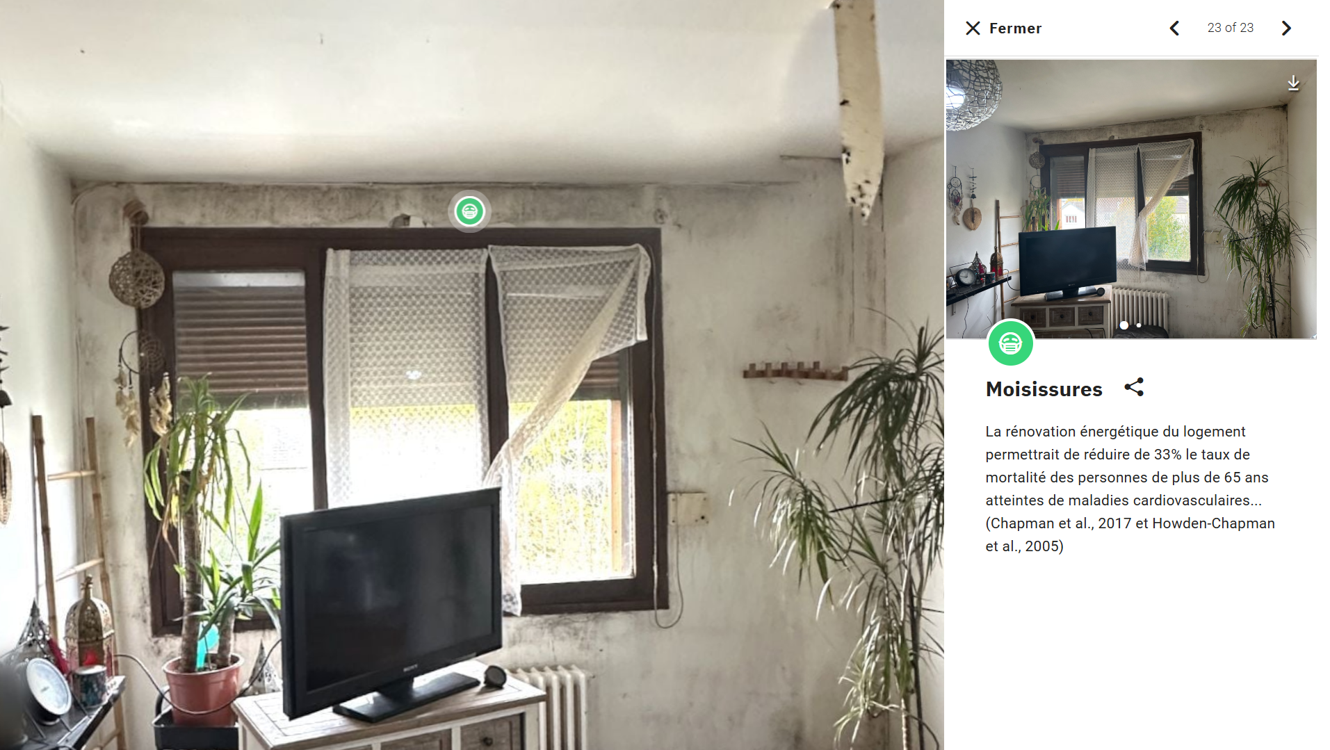 Visite virtuelle – aperçu du logement